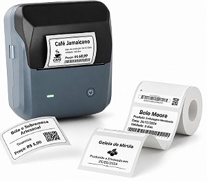 Impressora Etiquetadora Niimbot B31 Bluetooth + 1 Rolo