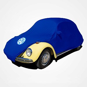 Capa Protetora para Cobrir Carro Antigo Fusca Itamar 1200 1300 1500 1600 Tecido Cor Azul Sob Medida Anti-Poeira Anti-Riscos Anti-Mofo Volkswagen Capas LP