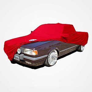 Capa Protetora para Cobrir Carro Antigo Saveiro Quadrada Bola G2 Tecido Cor Vermelha Sob Medida Anti-Poeira Anti-Riscos Anti-Mofo Volkswagen Capas LP