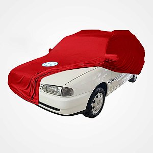 Capa Protetora para Cobrir Carro Antigo Parati Bola G2 GLS GL CL Club Sunset 1.0 Tecido Cor Vermelha Sob Medida Anti-Poeira Anti-Riscos Anti-Mofo Volkswagen Capas LP