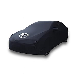 Capa Protetora para Cobrir Carro Toyota Corolla Xe Seg Altis Gr Tecido Cor Preta Sob Medida Com a Logo Anti-Poeira Anti-Riscos Anti-Mofo Capas LP