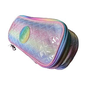 Estojo Organizador com 2 Zíper Arco-Íris Yepp