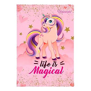 Caderno Brochurão Unicorns 96 Folhas - Máxima Cadernos