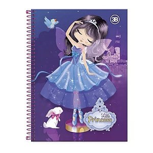 Caderno universitário Little Princess - 80 folhas- 3b