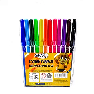 Canetinha Hidrocor 12 Cores - BRW