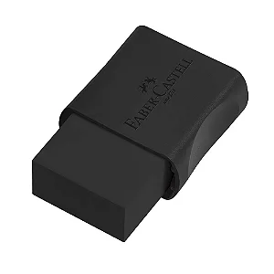 Borracha Preta c Capa Plastica Pequena - Faber Castell