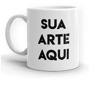Caneca de Porcelana Branca Personalizada 325 Ml