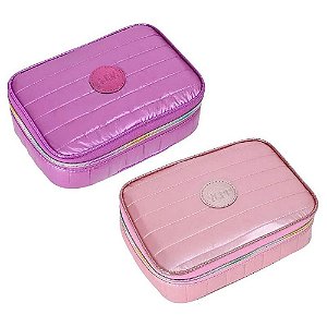 Estojo Box Escolar Kika Grande Com Divisórias