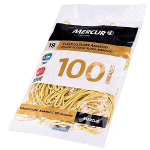 Elastico Super Amarelo N18 c 100 Unid