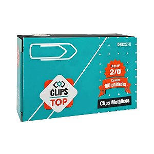 Clips N 2/0 cx c 100 unidades - Clips Top