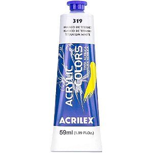 Tinta Acrylic Colors Acrilex Bisnaga C/59ml Branco