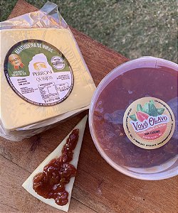 KIT Romeu e Julieta - 1 Mantiqueira CURADO 90 dias, 480g + 1 Goiabada cremosa 600g