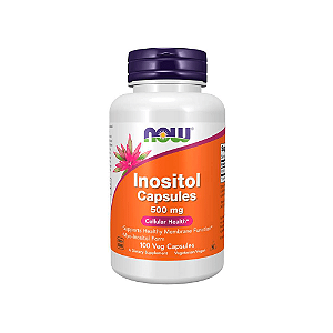 Inositol 500mg 60 Cápsulas | O inositol é um composto solúvel em água que está intimamente associado ao grupo das vitaminas B.