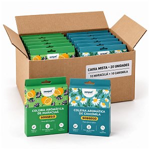 Caixa Mista com 20 Coleiras Aromáticas SOSSEGO – Zenpet Brasil