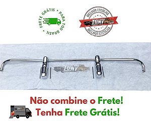 Poleiro Para-choque Dianteiro Chevrolet Veraneio Cromado 1964 A 1984