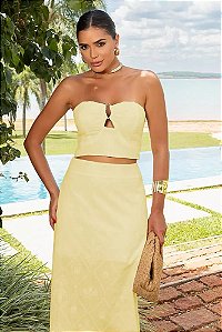 CONJ.SAIA MIDI E CROPPED C/ARGOLA FRONTAL
