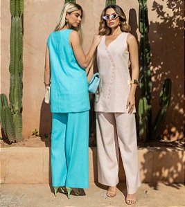 CONJ VESTIDO E CALÇA