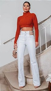 CALÇA JEANS LATERAIS ABERTAS
