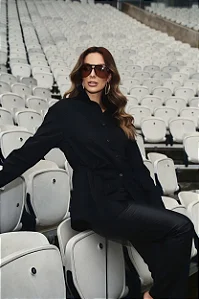 CAMISA OVERSIZED C/ FRANZIDO LATERAIS