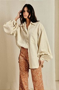 CAMISA LINHO OVERSIZED