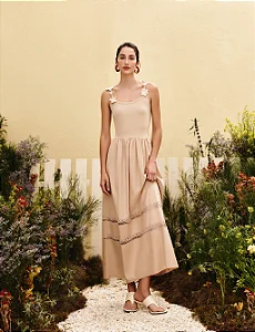 Vestido Alça Flores