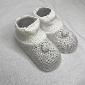 SAPATINHO BABY GOLD LISO 11 BRANCO