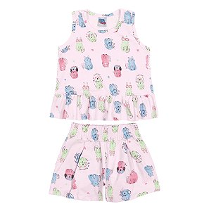 CONJUNTO KIKO KIKA 11043 ROSA 2 ANOS
