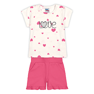 CONJUNTO KIKO KIKA 11048 PINK 1 ANO