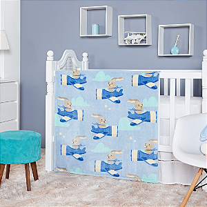 COBERTOR ETRURIA FLANNEL RICK AZUL