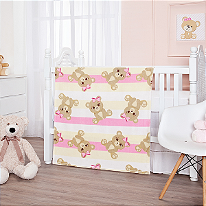 COBERTOR ETRURIA FLANNEL JUNE ROSA