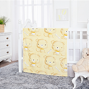COBERTOR ETRURIA FLANNEL MILK AMARELO
