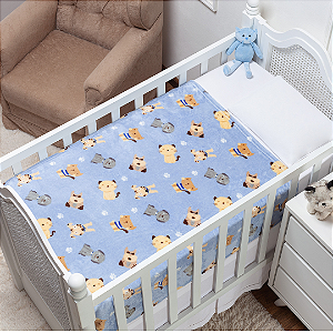 COBERTOR ETRURIA PETIT CANE AZUL