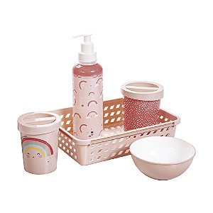 KIT HIGIENE PLASUTIL DECORA ARCO IRIS