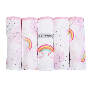 FRALDA CIA DO NENEM REF3750 ROSA