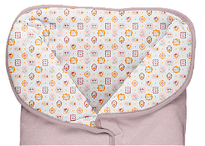 PORTA BEBE BUBLIM MALHAS FLORAL