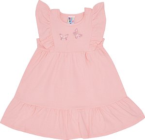 VESTIDO PULLA BULLA 48713 ROSA 3 ANOS