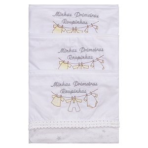 KIT SAQUINHO DE MATERNIDADE BABY JOY TRENDS CINZA