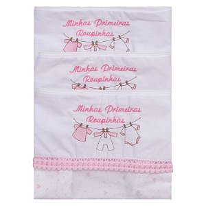 KIT SAQUINHO DE MATERNIDADE BABY JOY TRENDS ROSA