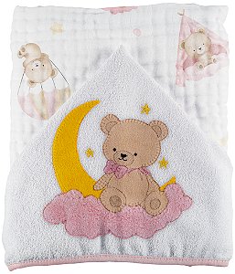 TOALHAO SOFT MAIS BABY JOY URSINHA
