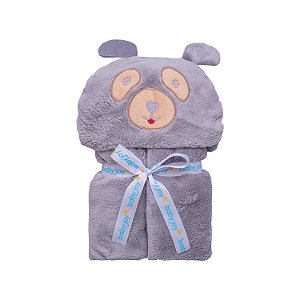 MANTA BABY JOY FUNNY 49001- CACHORRO CINZA