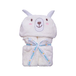 MANTA BABY JOY FUNNY 49001- LHAMA BRANCO