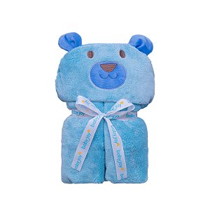 MANTA BABY JOY FUNNY 49001- URSO AZUL