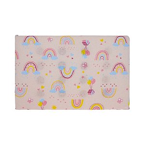 TRAVESSEIRO ANTISSUFOCANTE BUBLIM PETIT - ARCO IRIS ROSA