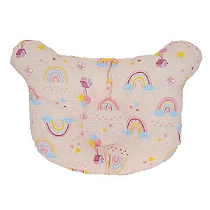 TRAVESSEIRO ANATOMICO BUBLIM PETIT - ARCO IRIS ROSA