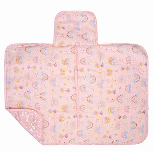TROCADOR PORTATIL BUBLIM PETIT ARCO IRIS ROSA