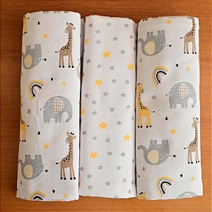 CUEIRO BUBLIM PETIT GIRAFA CREME