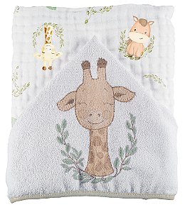 TOALHAO SOFT MAIS BABY JOY SAFARI