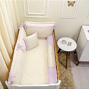 KIT DE BERCO BALU BABY LINHO PROVINCE LAVANDA
