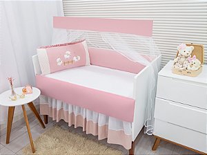 KIT DE BERCO BALU BABY MICRO - OVELHINHAS ROSE