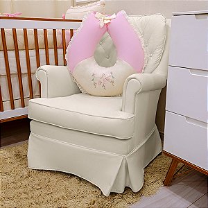 ALMOFADA DE AMAMENTACAO BALU BABY LINHO ENCANTO ROSA